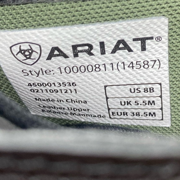 Ariat Black Leather Women's Combat Riding Boots - Picture 9 of 9